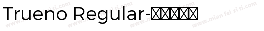 Trueno Regular字体转换